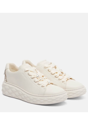 Jimmy Choo Diamond Light Maxi leather sneakers
