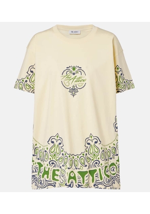 The Attico Bandana oversized cotton jersey T-shirt