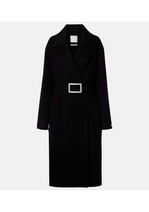 Sportmax Belted virgin wool wrap coat