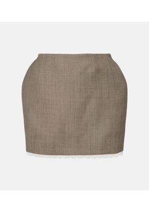 Magda Butrym Wool miniskirt