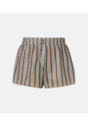 Oseree Lumiere striped shorts