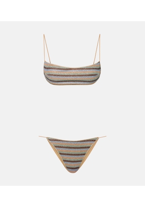 Oseree Lumiere striped bikini