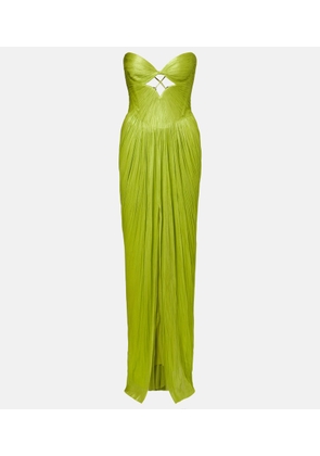 Maria Lucia Hohan Stephanie metallic silk tulle gown