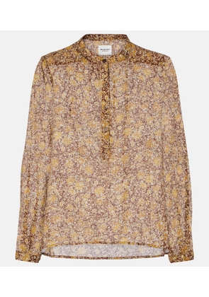 Marant Etoile Maria floral cotton voile blouse