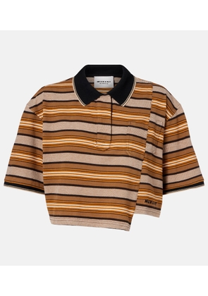 Marant Etoile Isalyne striped cotton polo shirt