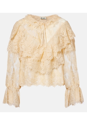 Rixo Faryn ruffled lace blouse
