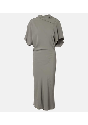 Rick Owens Seb draped midi dress