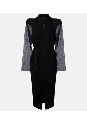 Rick Owens Cyclops wool wrap coat
