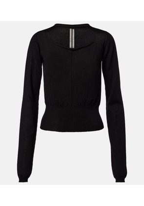 Rick Owens Cutout virgin wool top