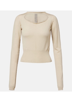 Rick Owens Cutout virgin wool top