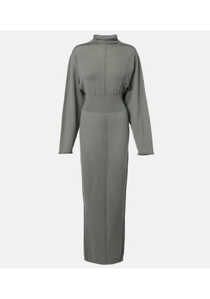 Rick Owens Con virgin wool maxi dress