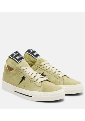 Rick Owens x Converse DRKSHDW One Star Pro Ox calf hair sneakers