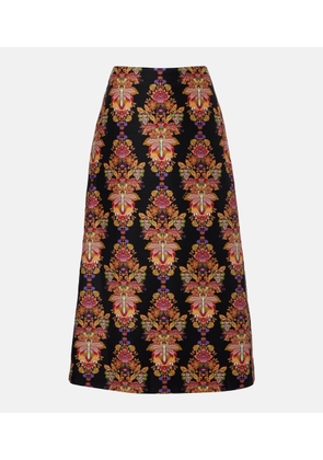 La DoubleJ Cornucopia wool-blend midi skirt