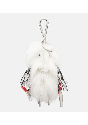 Prada Rufus stainless steel keychain
