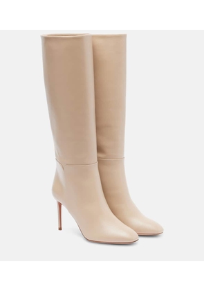 Aquazzura Sellier 85 leather knee-high boots