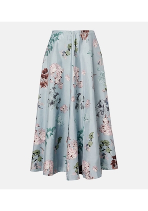 Altuzarra Varda floral silk midi skirt