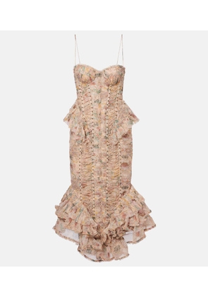 Zimmermann Rebellion floral silk midi dress