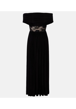 Zimmermann Rebellion off-shoulder jersey maxi dress