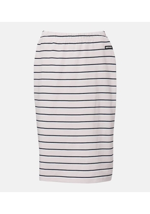 Rotate Sasseline striped cotton jersey pencil skirt