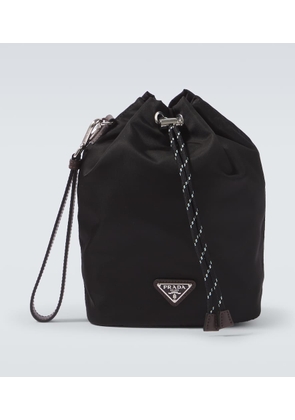 Prada Prada Speedrock Re-Nylon leather-trimmed pouch