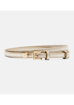 Prada Metallic leather belt