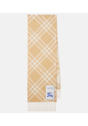 Burberry EKD checked cashmere scarf