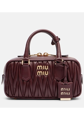 Miu Miu Arcadie matelasse leather tote bag