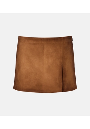Miu Miu Suede miniskirt