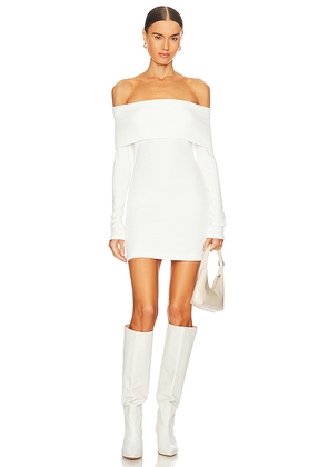 Enza Costa x REVOLVE Off-shoulder Sweater Mini Dress in White. Size M. Also in L.
