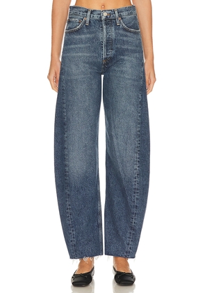 AGOLDE Luna Pieced Wide Leg Jeans in Denim-Medium. Size 33. Also in 28.