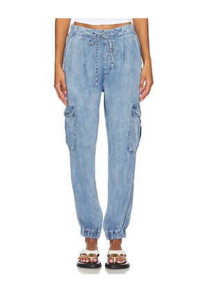 Bella Dahl Isla Pleated Jogger in Denim-Light. Size M. Also in S.