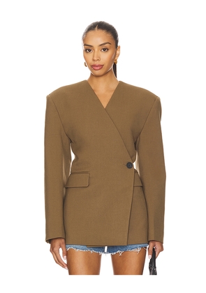 EAVES Naama Blazer in Olive. Size M. Also in L, S.