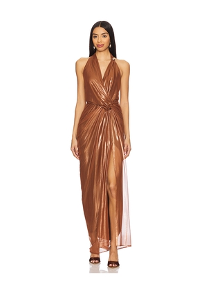 Baobab Liz Dress in Metallic Copper. Size M. Also in XS.