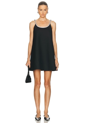 Rohe A Line Applique Dress in Black - Black. Size 36 (also in 38).