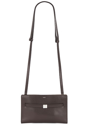 Toteme Belted Leather Crossbody Bag in Black - Black. Size all.