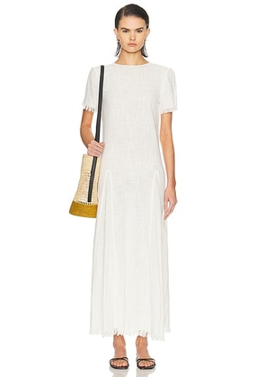 Staud Le Havre Dress in Buttercream - White. Size M/L (also in XS/S).