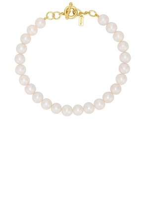 VALERE IXV4 Necklace in Pearls & Gold - Ivory. Size all.