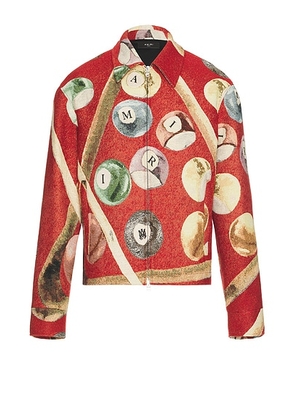 Amiri Billiards Tapestry Blouson in Deep Red - Red. Size 52 (also in ).