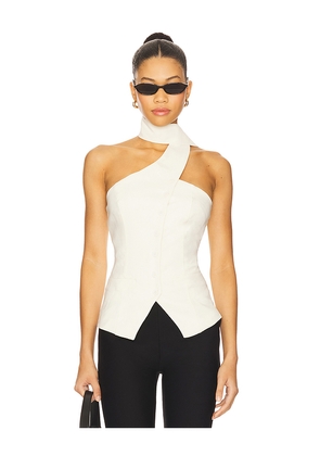 ALL THE WAYS Courtney Top in Beige. Size M. Also in L, XS.