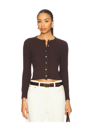 Callahan Valerie Cardigan in Chocolate. Size M. Also in L, S, XS.