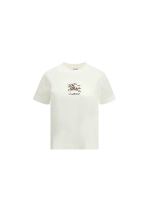 Burberry White Cotton T-Shirt - M
