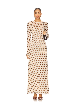 AFRM Paola Dress in Cream. Size L. Also in XL, XS.