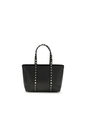 Valentino Garavani Black Calf Leather Bos Taurus Shoulder Bag