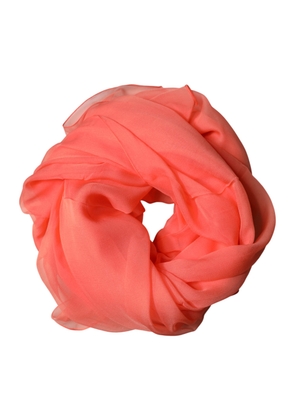 Dolce & Gabbana Orange Stole Silk Neck Wrap Shawl Men Scarf