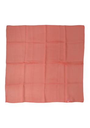 Dolce & Gabbana Orange Silk Neck Wrap Square Foulard  Scarf