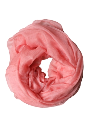 Dolce & Gabbana Light Pink Cashmere Neck Wrap Shawl Scarf