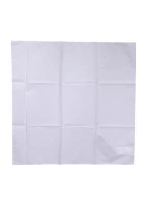 Dolce & Gabbana White Silk Lace Stole Square Foulard  Scarf