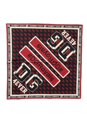 Dolce & Gabbana Multicolor #DGRoyals Square Foulard 50cm x 49.5cm Scarf