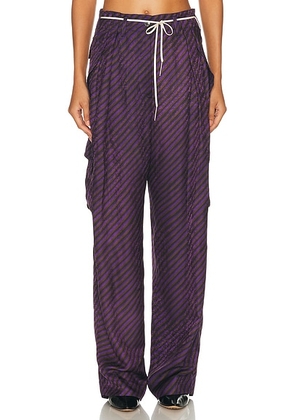 Dries Van Noten Polk Pants in Purple - Purple. Size 42 (also in 44).
