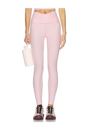 Beyond Yoga Spacedye At Your Leisure High Waisted Midi Legging in Pink. Size L. Also in M, S, XL, XS.